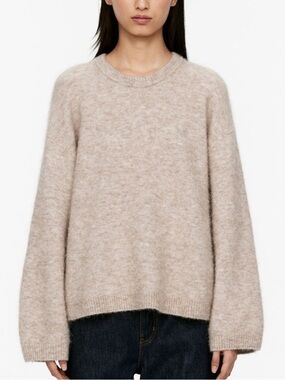 Arket Alpaca Blend Beige Sweater